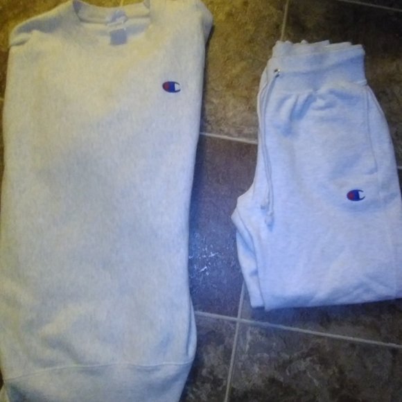 Champion Tracksuit, All White Reverse Weave - Picture 5 of 13